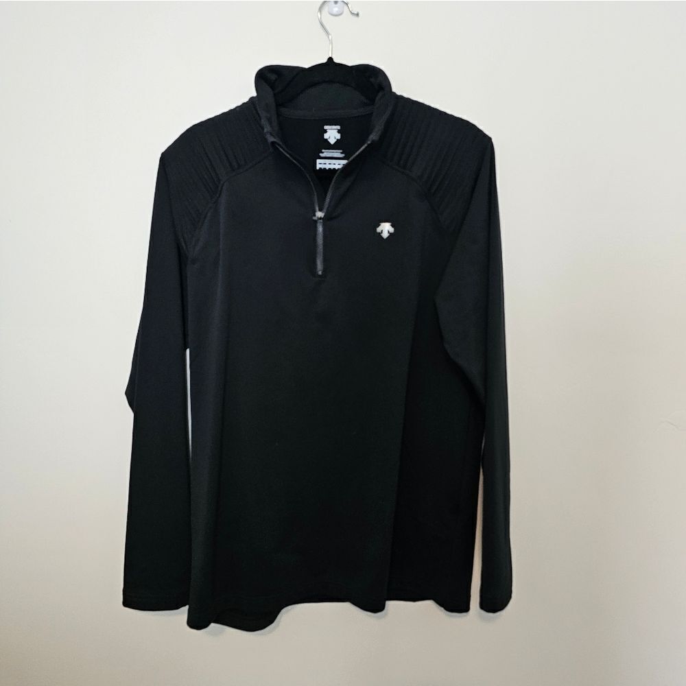Descente Black 1/4 Zip Pullover Mens XL